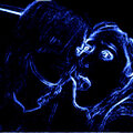 Me & Heather {blue neon}