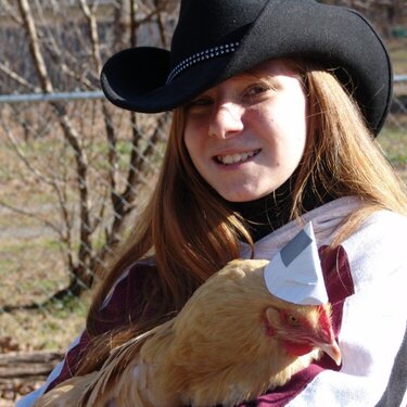 me and farm animal..hats included