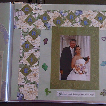 My very first scrapbook page