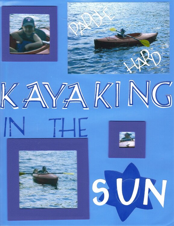Kayaking in the sun