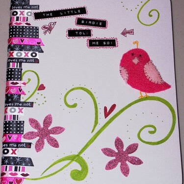 front of altered composition book/journal