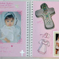 God-daughter's baptism double layout