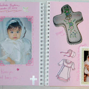 God-daughter&#039;s baptism double layout