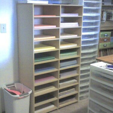 Paper Shelves - Homemade