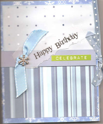 Winter Birthday Card Box