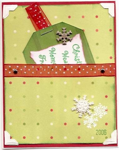 Christmas pocket card