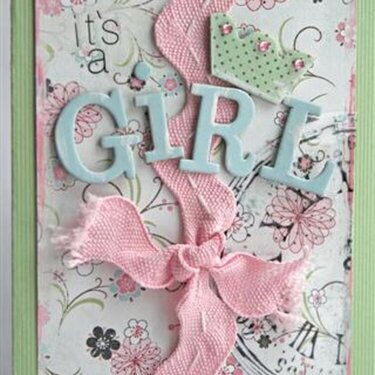 It&#039;s a Girl card *Cards Mag. July 2008*