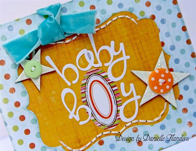 Baby Boy card *up close*