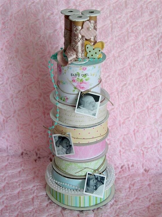 Baby Ribbon Spool Topiary *NEW Dream Street*