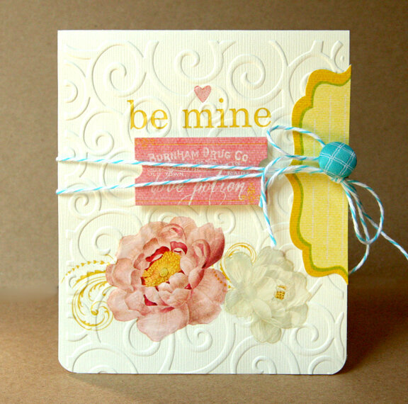 Be Mine card *NEW Pink Paislee*