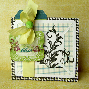 Bliss card *new Pink Paislee*