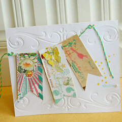 Embossed Thanks card