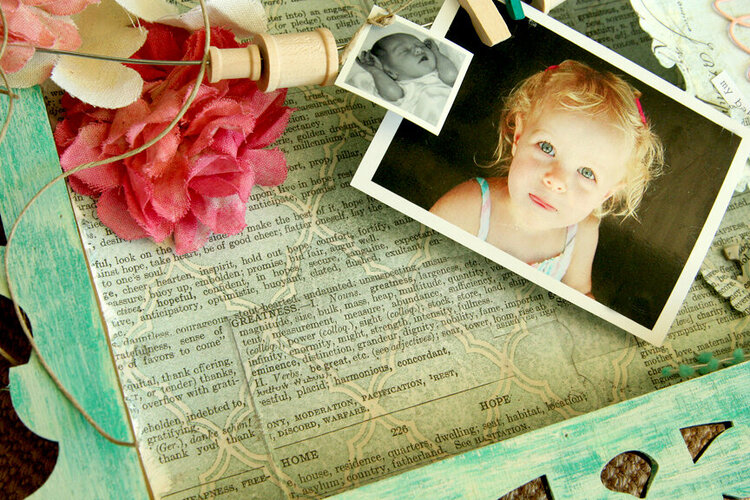 Forever My Baby Frame - background paper
