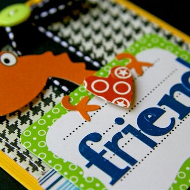 Friend card - up close