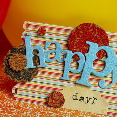 Happy Day card *new Pink Paislee*