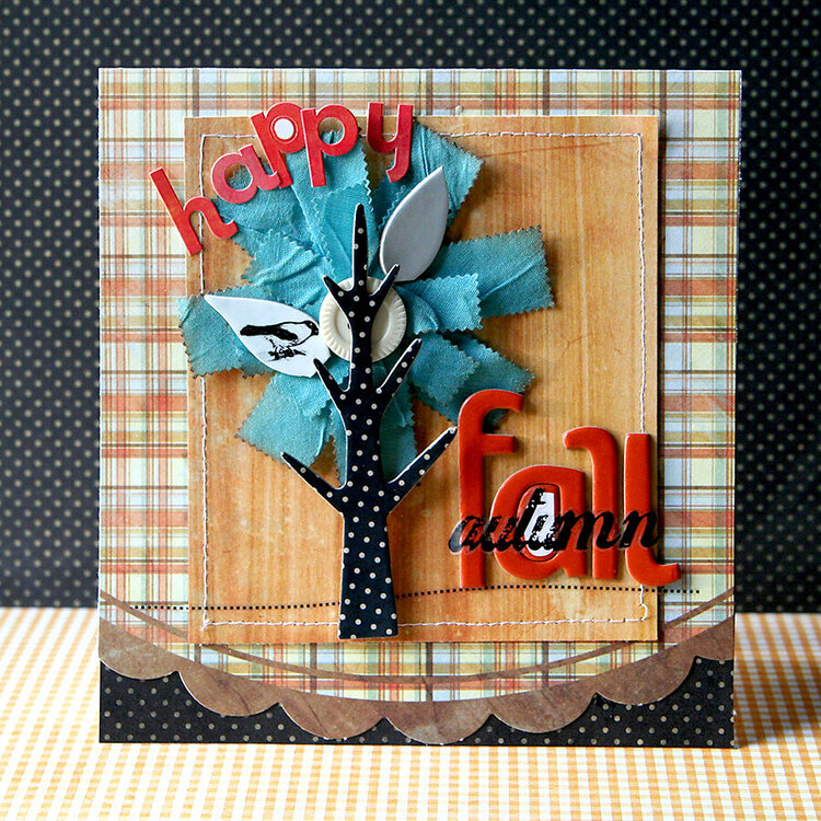 Happy Fall card *Pink Paislee*