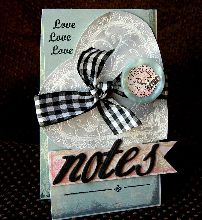 Love Notes card *new Tattered Angels*