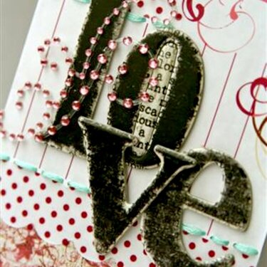 With Love card *Close up*