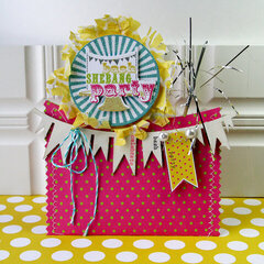 Party pocket card *NEW Pink Paislee*