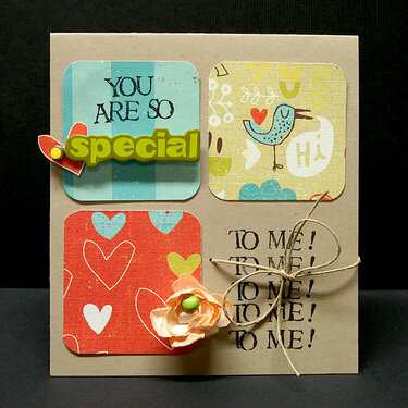 You Are So Special To Me! card