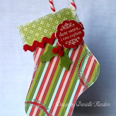 Stocking gift card holder *Paper Crafts, Holiday Cards and More 2008*