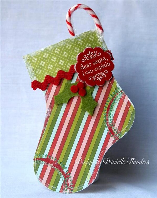 Stocking gift card holder *Paper Crafts, Holiday Cards and More 2008*