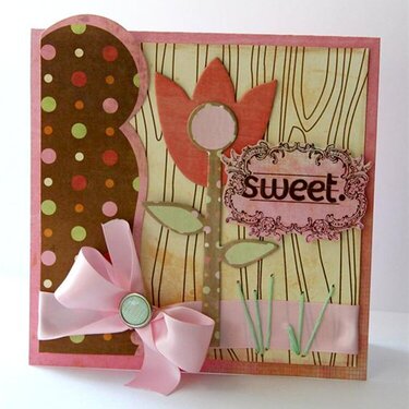 Sweet card *NEW Pink Paislee*
