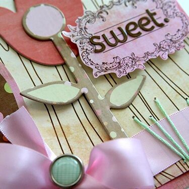 Sweet card *NEW Pink Paislee*