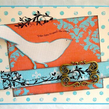 Take Time to Smell the Roses card *Scrapbook Dimensions*