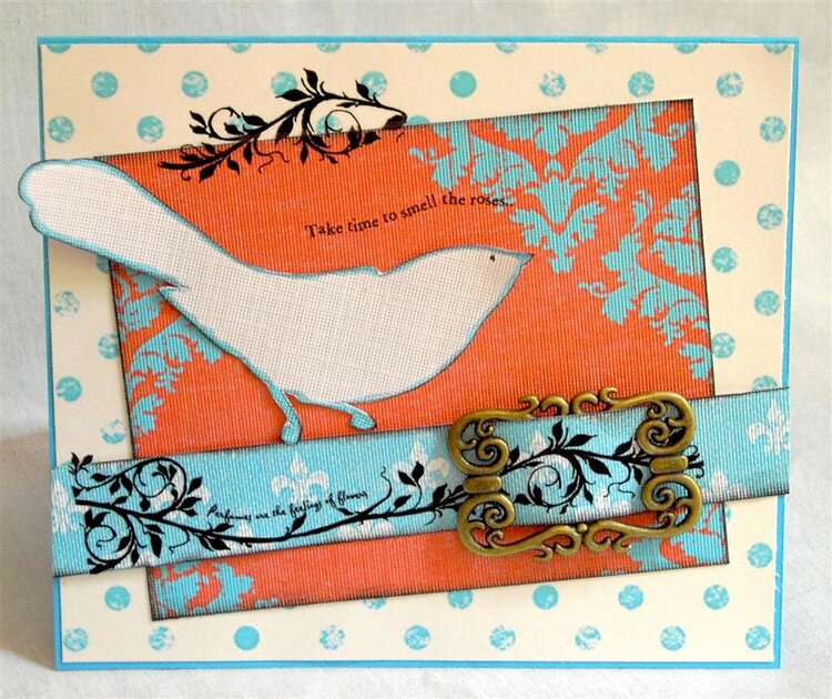 Take Time to Smell the Roses card *Scrapbook Dimensions*