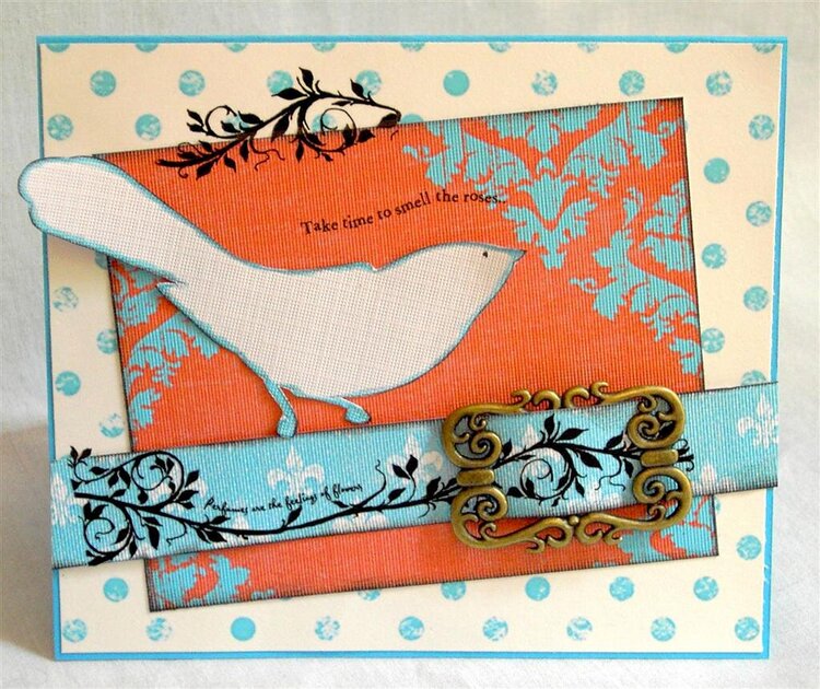 Take Time to Smell the Roses card *Scrapbook Dimensions* Project Idea