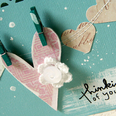 Thinking of You card - detail