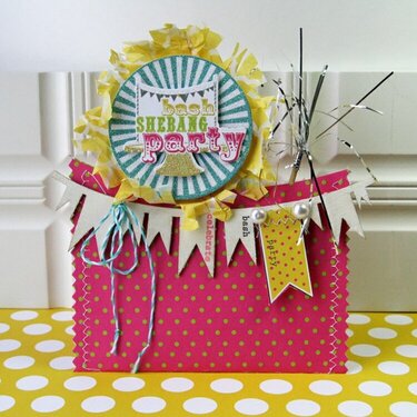 Party pocket card *NEW Pink Paislee*