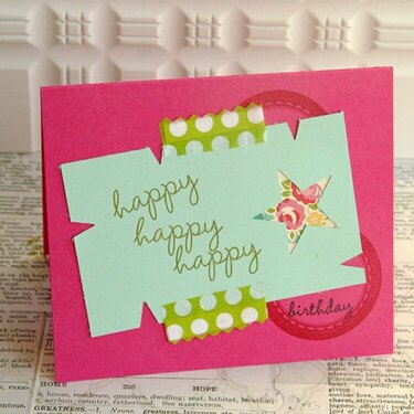 Happy Happy Birthday card