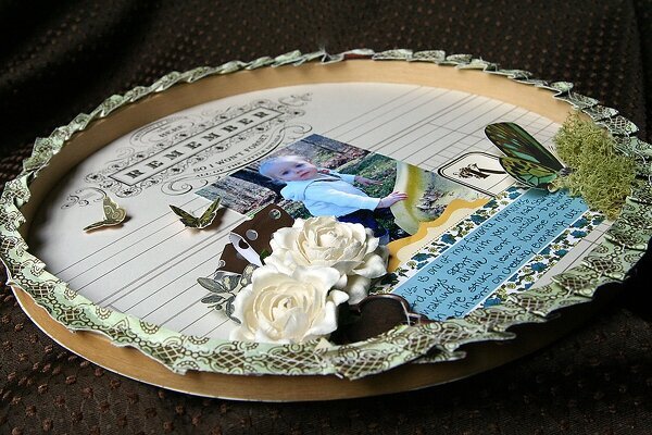 Remember - Embroidery hoop page *Label Tulip*