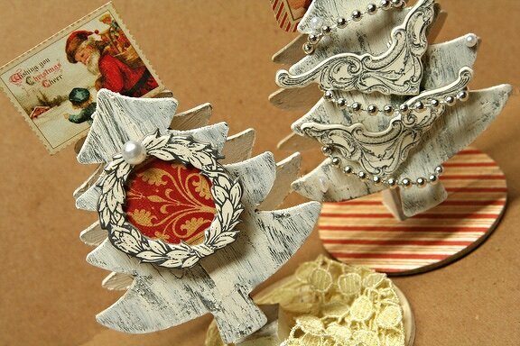 Holiday photo holders *Tattered Angels*