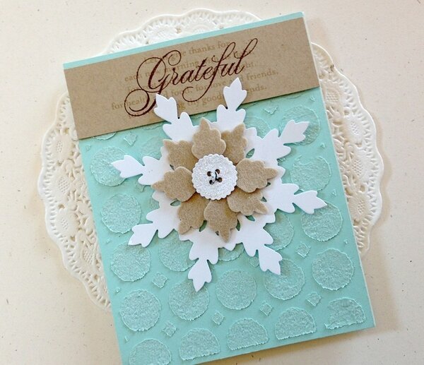 Faux Flocked cards