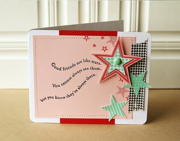 Good Friends are Like Stars card