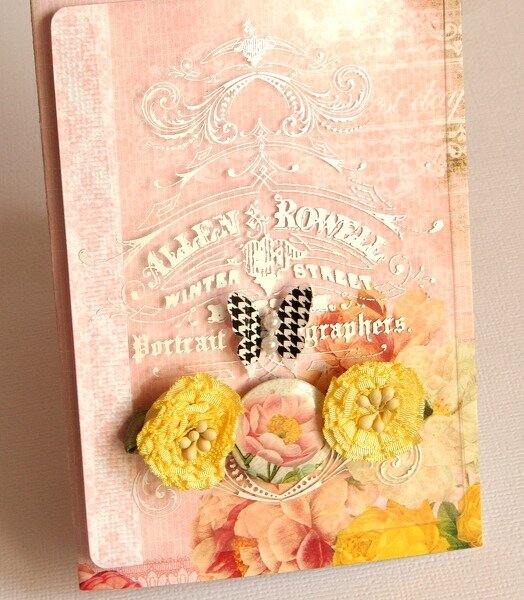 Floral card *NEW Pink Paislee*
