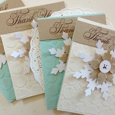 Faux Flocked cards