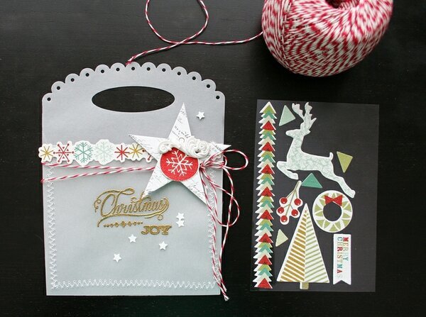 Christmas Joy Vellum Pocket with Gift Tags