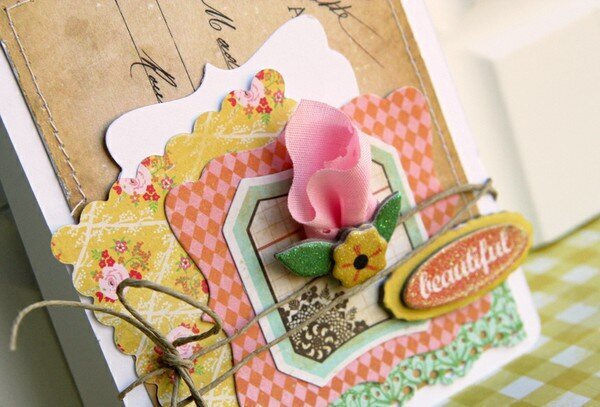 Mini Rosebud card