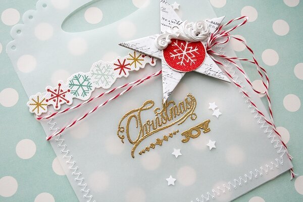 Christmas Joy Vellum Pocket with Gift Tags