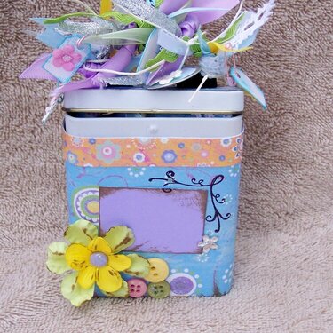 Pocketful of Posies Altered Band Aid Tin