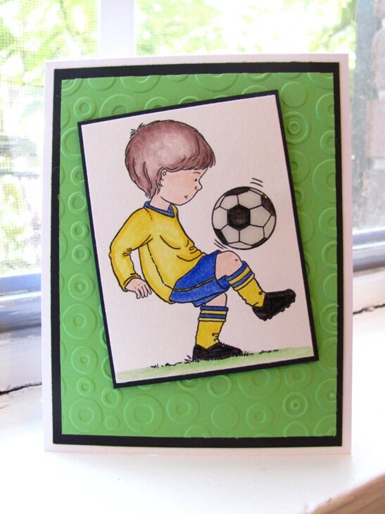 Soccer boy card
