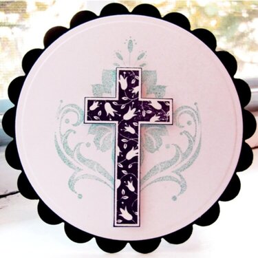 Circle cross card