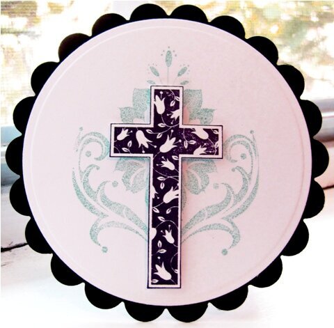 Circle cross card