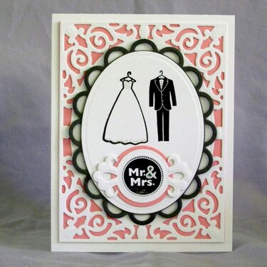 Mr. and Mrs. wedding card