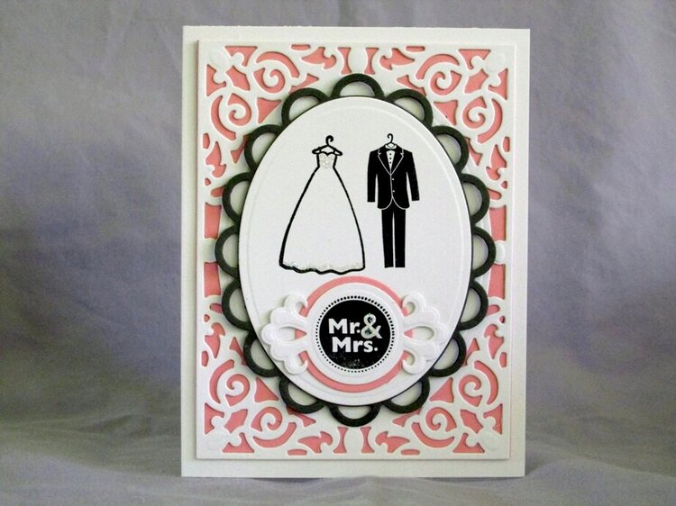 Mr. and Mrs. wedding card