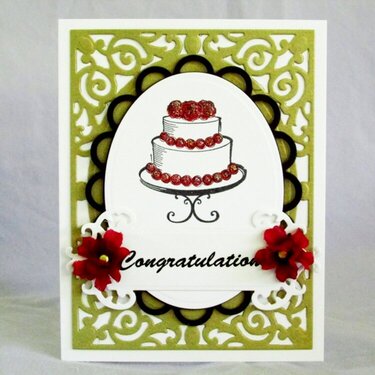 Wedding card, congratulations